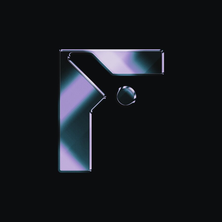 Chroma Letters — F