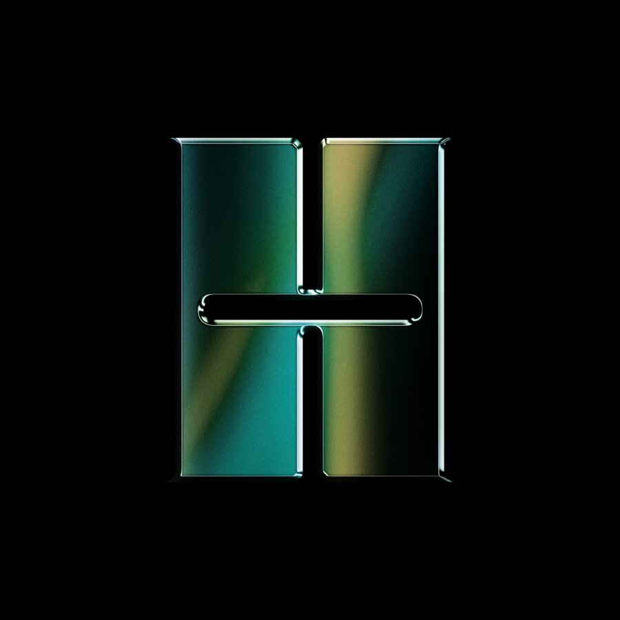 Chroma Letters — H